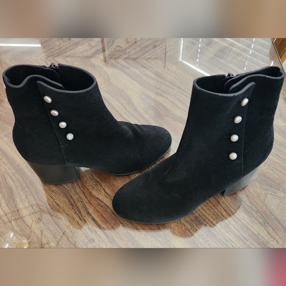 Maison Margiela Black Ankle Boots Suede